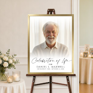 Póster Celebración de la vida Foto Letrero de bienvenida