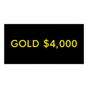 Póster Celebración de mercado de $4,000 de oro