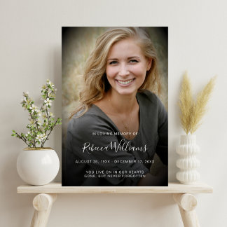 Póster Celebración de Vida Personalizada Moderna Funeral