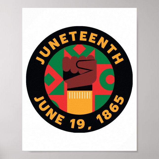Póster Celebración del 19 de junio conmemorando la libert (Frente)