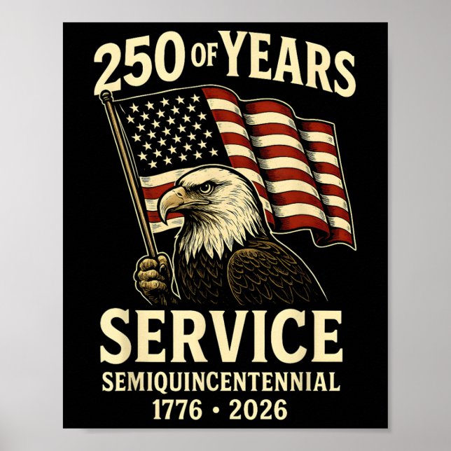 Póster Celebración del 250 aniversario de Estados Unidos  (Frente)