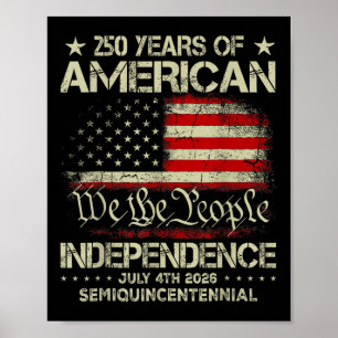 Póster Celebración del 250 aniversario de los Estados Uni