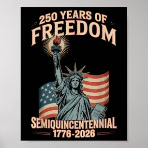 Póster Celebración del 250 aniversario de los Estados Uni