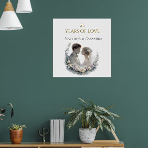 Póster Celebración del Aniversario de Bodas de Plata