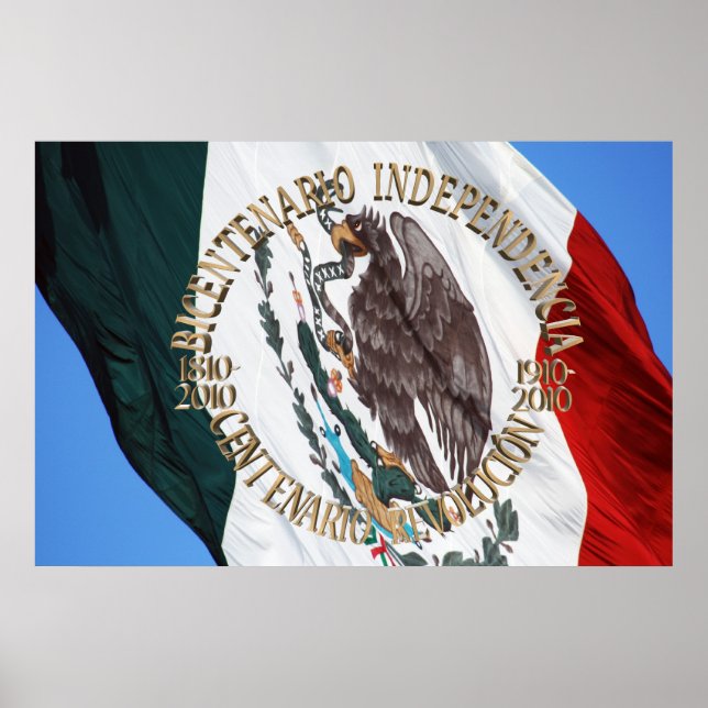 Póster Celebración del Bicentenario y el Centenario (Frente)