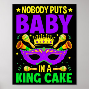 Póster Celebración del Carnaval de Mardi Gras - Nadie pon