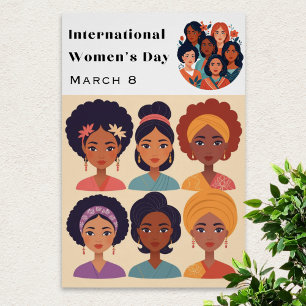Póster Celebración del Día Internacional de la Mujer 8 de