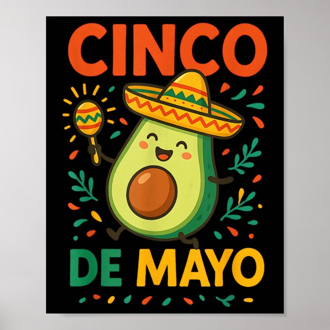 Póster Celebración del Fiesta Cute Aguado Cinco De Mayo F (Frente)