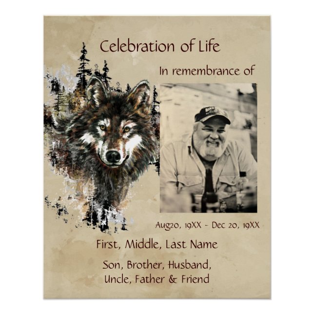 Póster Celebración del lobo de vida (Anverso)