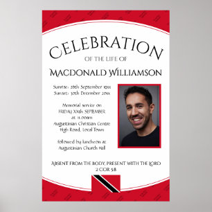 Póster CELEBRACIÓN DEL memorial de la vida en TRINIDAD In