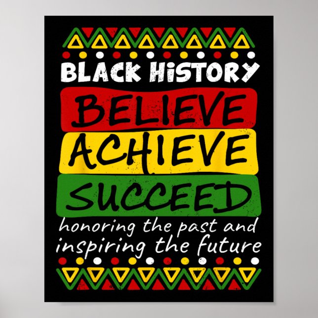 Póster Celebración del Mes de la Historia Negra Afroameri (Frente)