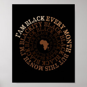 Póster Celebración del Mes de la Historia Negra Negra Neg