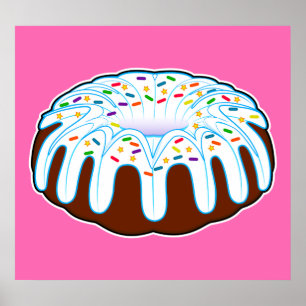 Póster Celebración del pastel de Bundt