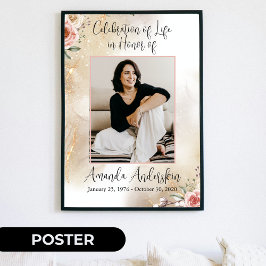 Póster Celebración del Peach Life y del Funeral Gold