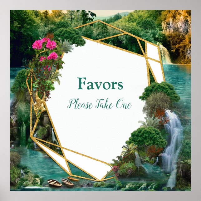 Póster Celebración en el mágico lago Fantasía (Frente)