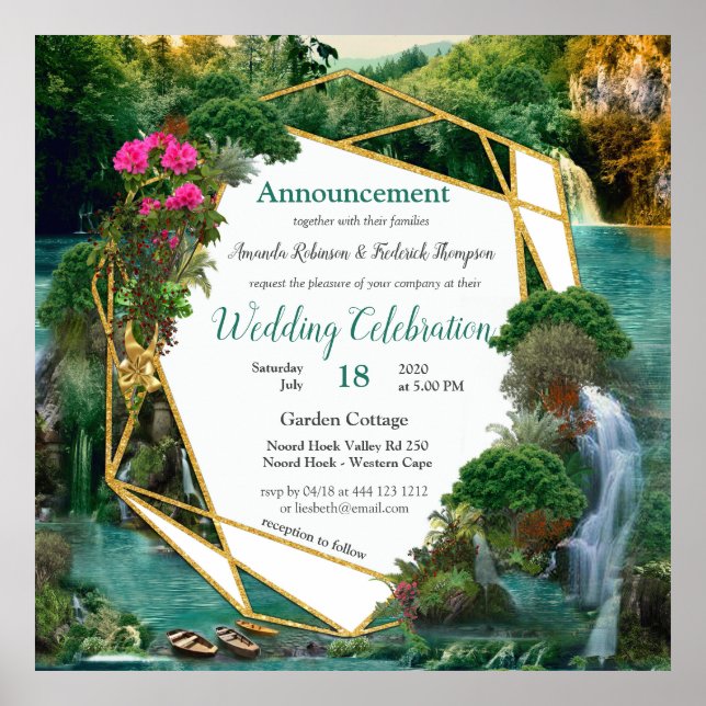 Póster Celebración en el mágico lago Fantasía (Frente)