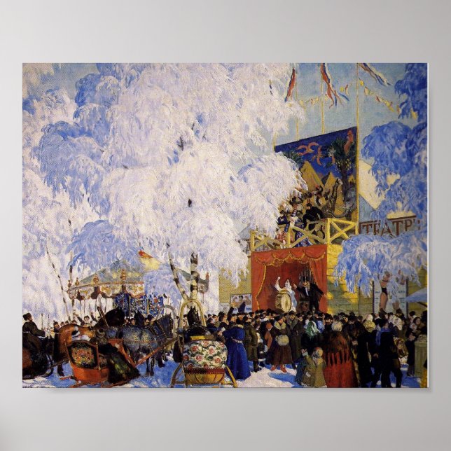 Póster Celebración en el pueblo "hadas" (Frente)