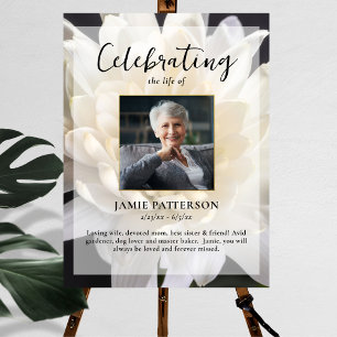 Póster Celebración floral de crisantemos de la foto de la