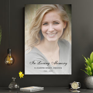 Póster Celebración moderna personalizada del funeral de l