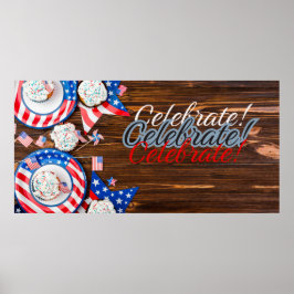 Póster Celebración patriótica