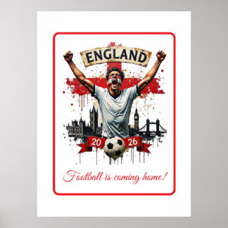 Póster Celebración personalizada de la selección de fútbo