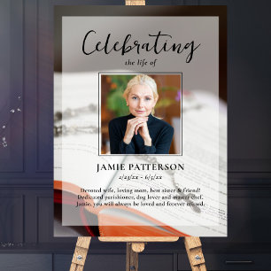 Póster Celebración Religiosa de la Vida Foto Personalizad