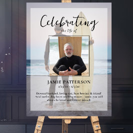 Póster Celebración surfista del Personalizado de la vida 