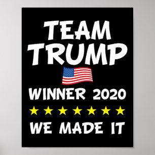 Póster Celebración Victoria Trump Presidente Elección
