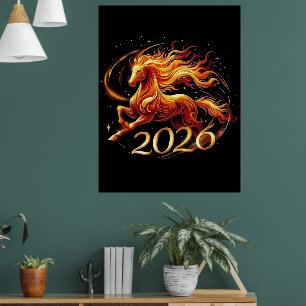 Póster Celebraciones del Año Chino del Caballo 2026