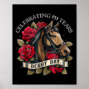 Póster Celebrando 151 años Ky Derby Day Hombres Mujeres V