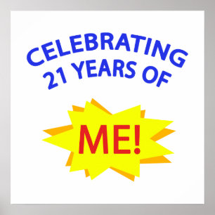 Póster ¡Celebrando 21 Años De Mí!