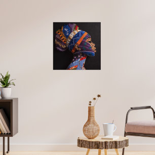 Póster Celebrando a las Mujeres Negras Coloridas