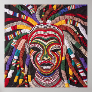 Póster Celebrando a las Mujeres Negras Coloridas