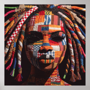 Póster Celebrando a las Mujeres Negras Coloridas