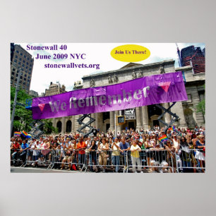 Póster Celebrando a Stonewall en la Biblioteca Principal