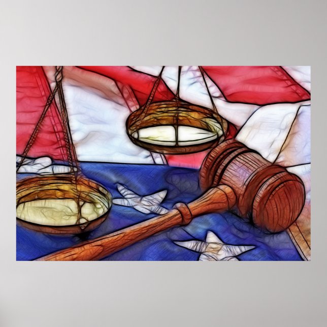 Póster Celebrando al Poster de Derecho (Frente)