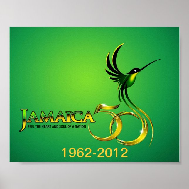 Póster Celebrando el 50° Poster de Jamaica (Frente)