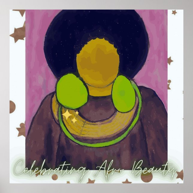 Póster Celebrando la belleza africana (Frente)