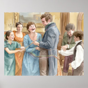 Póster Celebrando la felicidad de Mary y Tom