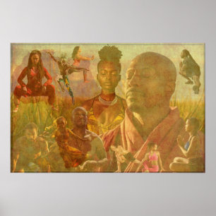 Póster Celebrando la Madre África