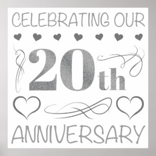 Póster Celebrando nuestro 20° aniversario
