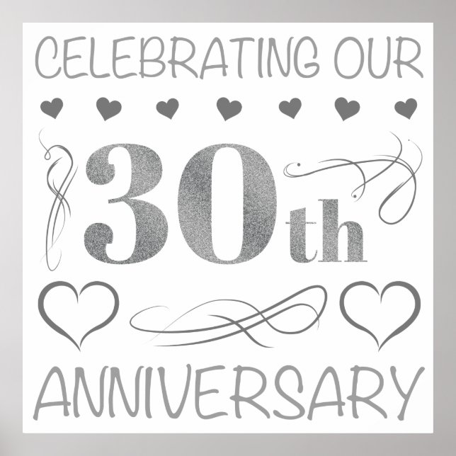 Póster Celebrando nuestro 30 aniversario (Frente)