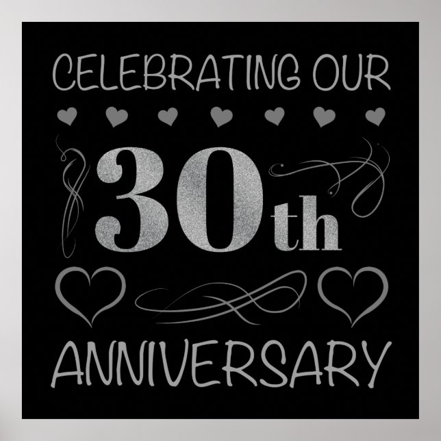 Póster Celebrando nuestro 30 aniversario (Frente)