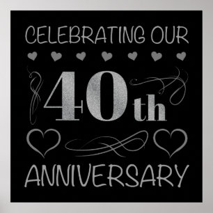 Póster Celebrando nuestro 40° aniversario