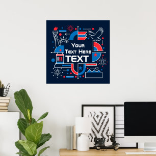 Póster Celebrar el 250 aniversario de Estados Unidos con 