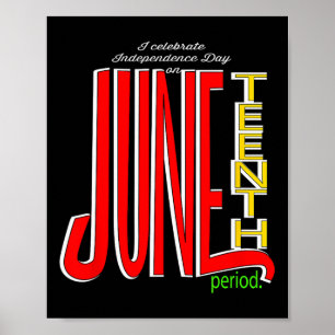 Póster Celebrar el Día de la Independencia el 10 de junio
