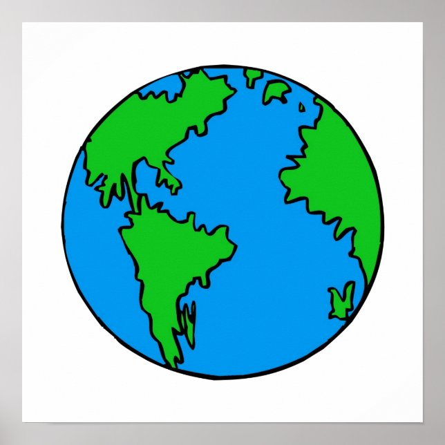 Póster Celebrar el Día de la Tierra (Frente)