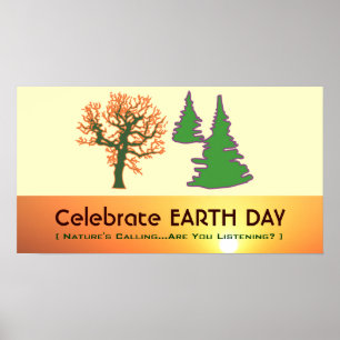 Póster Celebrar el Poster del aula del DÍA DE LA TIERRA