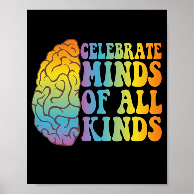 Póster Celebrar el regalo de conciencia de las mentes de  (Frente)