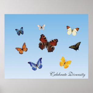 Póster Celebrar la diversidad